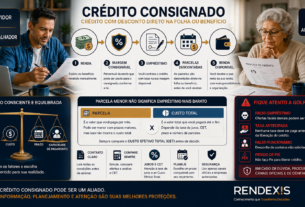 Crédito consignado: como funciona o desconto em folha, margem, custos e cuidados antes de contratar.