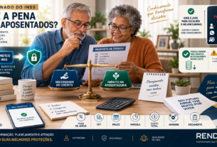 Consignado do INSS: aposentados analisando juros, prazo, parcela, custo total e impacto do empréstimo sobre a aposentadoria.