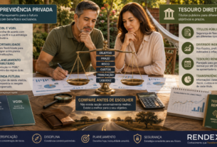 Comparação entre Previdência Privada e Tesouro Direto para planejamento financeiro e aposentadoria.