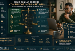 Investidora analisando as duas principais formas de obter resultados com Fundos Imobiliários: rendimentos distribuídos e valorização das cotas.