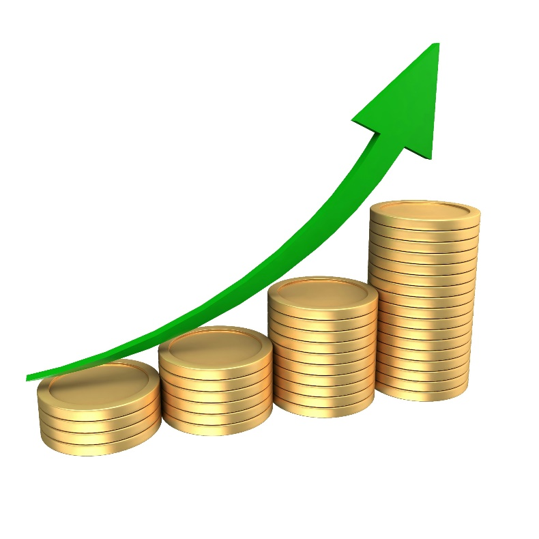 Ícone de gráfico representando o cenário dos mercados financeiros