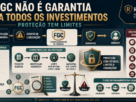 FGC: representação conceitual da proteção de investimentos elegíveis, seus limites e diferenças entre produtos garantidos e não garantidos pelo Fundo Garantidor de Créditos
