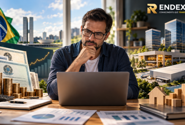 Investidor comparando Tesouro Direto e Fundos Imobiliários antes de escolher um investimento