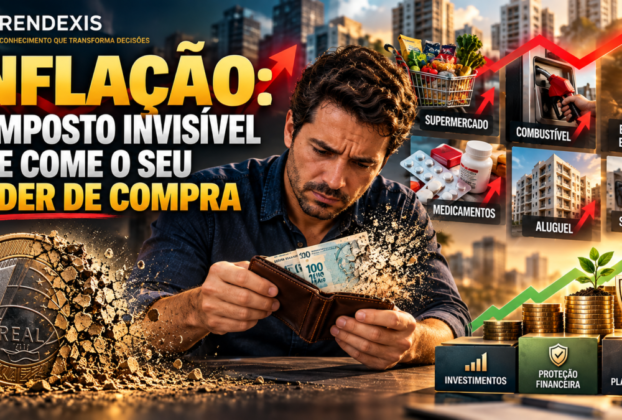 Inflação reduzindo o poder de compra e mostrando alternativas para proteção do patrimônio