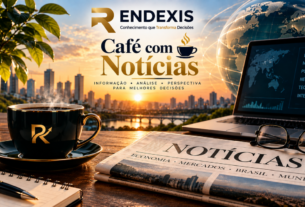 Café com Notícias RENDEXIS com notícias de economia, mercados, negócios e cenário financeiro do Brasil e do mundo.