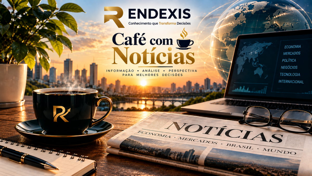 ☕ CAFÉ COM NOTÍCIAS — 25/09/2026 1 Café com Notícias RENDEXIS com notícias de economia, mercados, negócios e cenário financeiro do Brasil e do mundo.