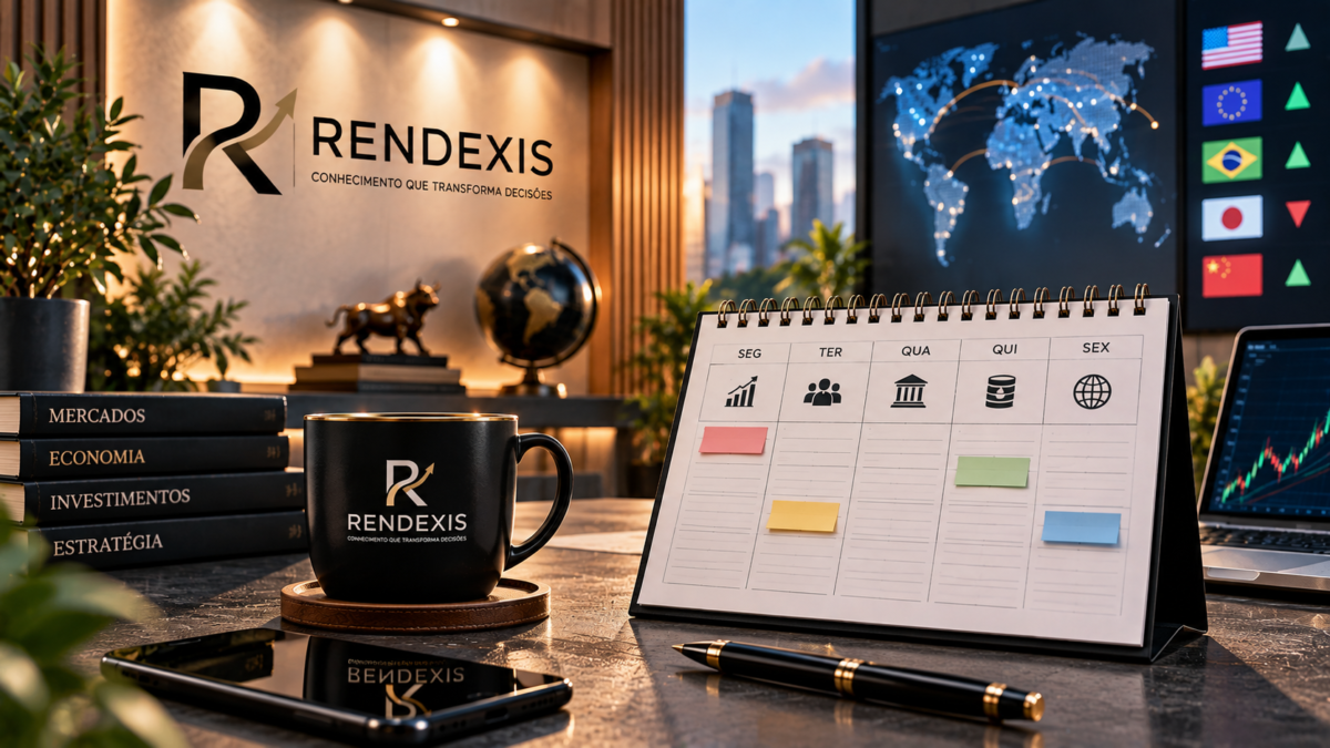 Agenda do Investidor RENDEXIS com calendário econômico, indicadores, decisões de juros e eventos que movimentam os mercados financeiros.
